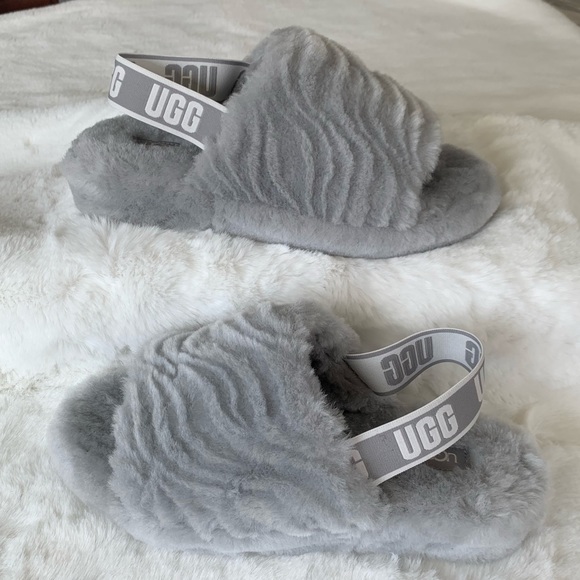 UGG Shoes - UGG fluff yeah wavy slide slippers